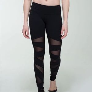 Lululemon Black Mesh Leggings